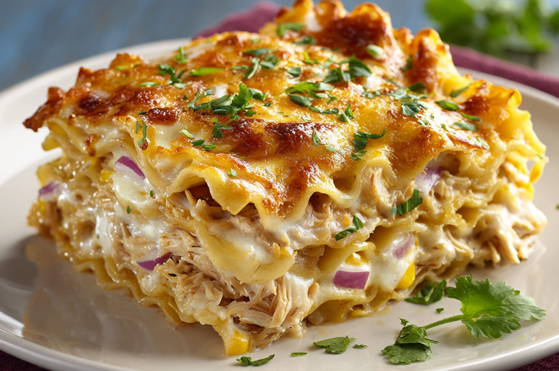 BBQ Chicken Lasagna - American Beauty